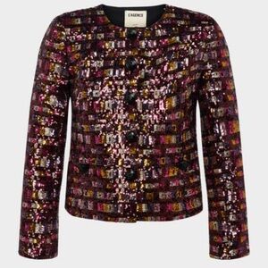 L'Agence Caprina Sequin Jacket NWT